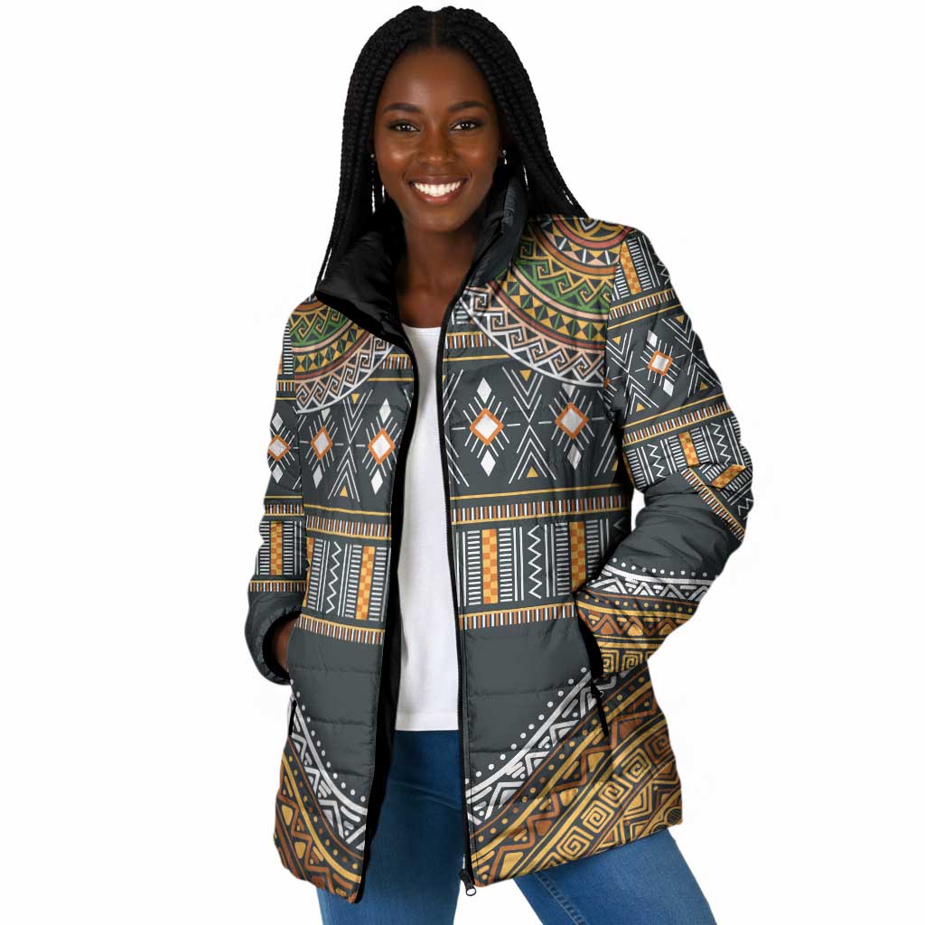 Africa Ethnic Native Pattern Padded Jacket