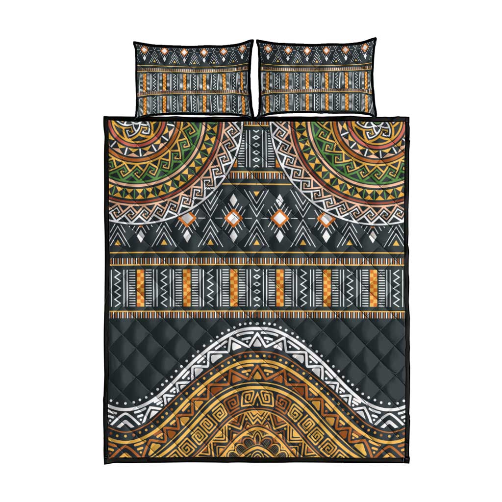 Afro Ethnic Native Pattern Quilt Bed Set
