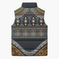 Africa Ethnic Native Pattern Sleeveless Puffer Jacket