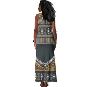 Afro Ethnic Native Pattern Tank Maxi Dress