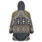 Afro Ethnic Native Pattern Wearable Blanket Hoodie