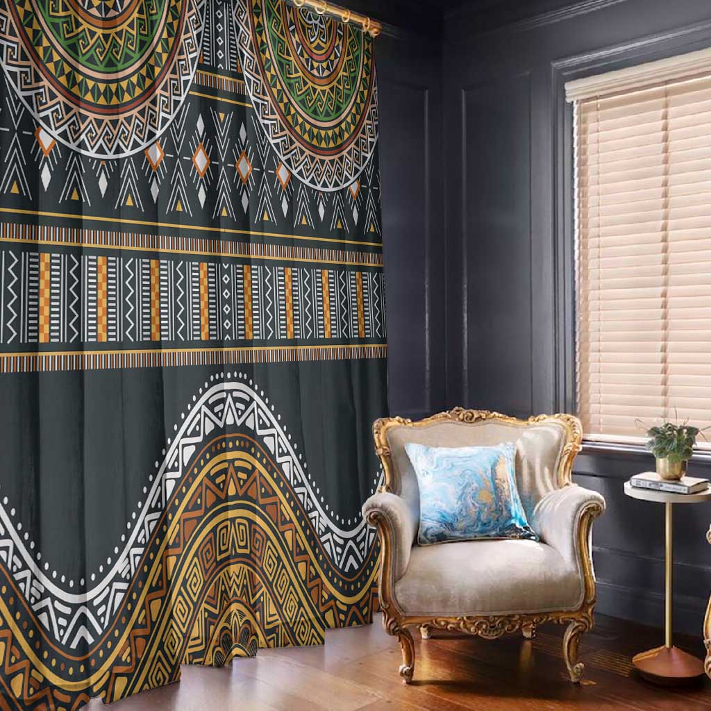 Afro Ethnic Native Pattern Window Curtain
