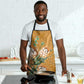 Africa King Proteas Dashiki Motif Apron Gold Style
