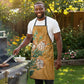 Africa King Proteas Dashiki Motif Apron Gold Style