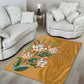 Afro King Proteas Dashiki Motif Area Rug Gold Style