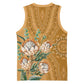 Afro King Proteas Dashiki Motif Basketball Jersey Gold Style - African Pride