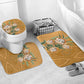 Africa King Proteas Dashiki Motif Bathroom Set Gold Style