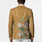 Africa King Proteas Dashiki Motif Blazer Gold Style