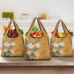 Afro King Proteas Dashiki Motif Grocery Bag Gold Style