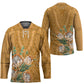 Africa King Proteas Dashiki Motif Hockey Jersey Gold Style