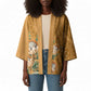 Africa King Proteas Dashiki Motif Kimono Gold Style