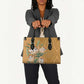 Africa King Proteas Dashiki Motif Leather Bag Gold Style