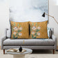 Africa King Proteas Dashiki Motif Pillow Cover Gold Style