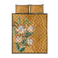 Afro King Proteas Dashiki Motif Quilt Bed Set Gold Style