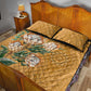 Afro King Proteas Dashiki Motif Quilt Bed Set Gold Style