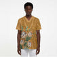 Africa King Proteas Dashiki Motif Scrub Top Gold Style