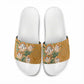 Africa King Proteas Dashiki Motif Slide Sandals Gold Style