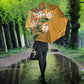 Africa King Proteas Dashiki Motif Umbrella Gold Style