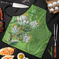 Africa King Proteas Dashiki Motif Apron Green Style