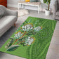 Afro King Proteas Dashiki Motif Area Rug Green Style