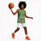 Afro King Proteas Dashiki Motif Basketball Jersey Green Style - African Pride