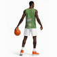 Afro King Proteas Dashiki Motif Basketball Jersey Green Style - African Pride