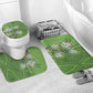 Africa King Proteas Dashiki Motif Bathroom Set Green Style