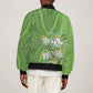 Afro King Proteas Dashiki Motif Bomber Jacket Green Style