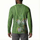 Africa King Proteas Dashiki Motif Button Sweatshirt Green Style