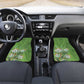 Afro King Proteas Dashiki Motif Car Mats Green Style