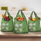 Afro King Proteas Dashiki Motif Grocery Bag Green Style
