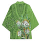 Africa King Proteas Dashiki Motif Kimono Green Style