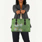 Africa King Proteas Dashiki Motif Leather Bag Green Style
