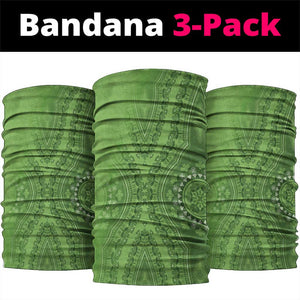 Afro King Proteas Dashiki Motif Neck Gaiter Green Style - African Pride