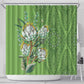 Afro King Proteas Dashiki Motif Shower Curtain Green Style