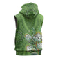 Afro King Proteas Dashiki Motif Sleeveless Hoodie Green Style - African Pride