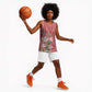 Afro King Proteas Dashiki Motif Basketball Jersey Peach Style - African Pride