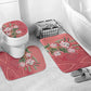 Africa King Proteas Dashiki Motif Bathroom Set Peach Style