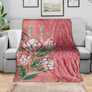 Afro King Proteas Dashiki Motif Blanket Peach Style