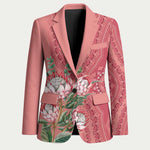 Africa King Proteas Dashiki Motif Blazer Peach Style