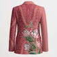 Africa King Proteas Dashiki Motif Blazer Peach Style