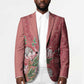 Africa King Proteas Dashiki Motif Blazer Peach Style