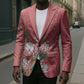 Africa King Proteas Dashiki Motif Blazer Peach Style