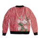 Afro King Proteas Dashiki Motif Bomber Jacket Peach Style