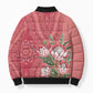 Africa King Proteas Dashiki Motif Bomber Puffer Jacket Peach Style