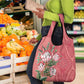 Afro King Proteas Dashiki Motif Grocery Bag Peach Style