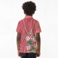 Afro King Proteas Dashiki Motif Kid Polo Shirt Peach Style