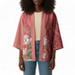 Africa King Proteas Dashiki Motif Kimono Peach Style