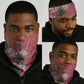 Afro King Proteas Dashiki Motif Neck Gaiter Peach Style LT9
