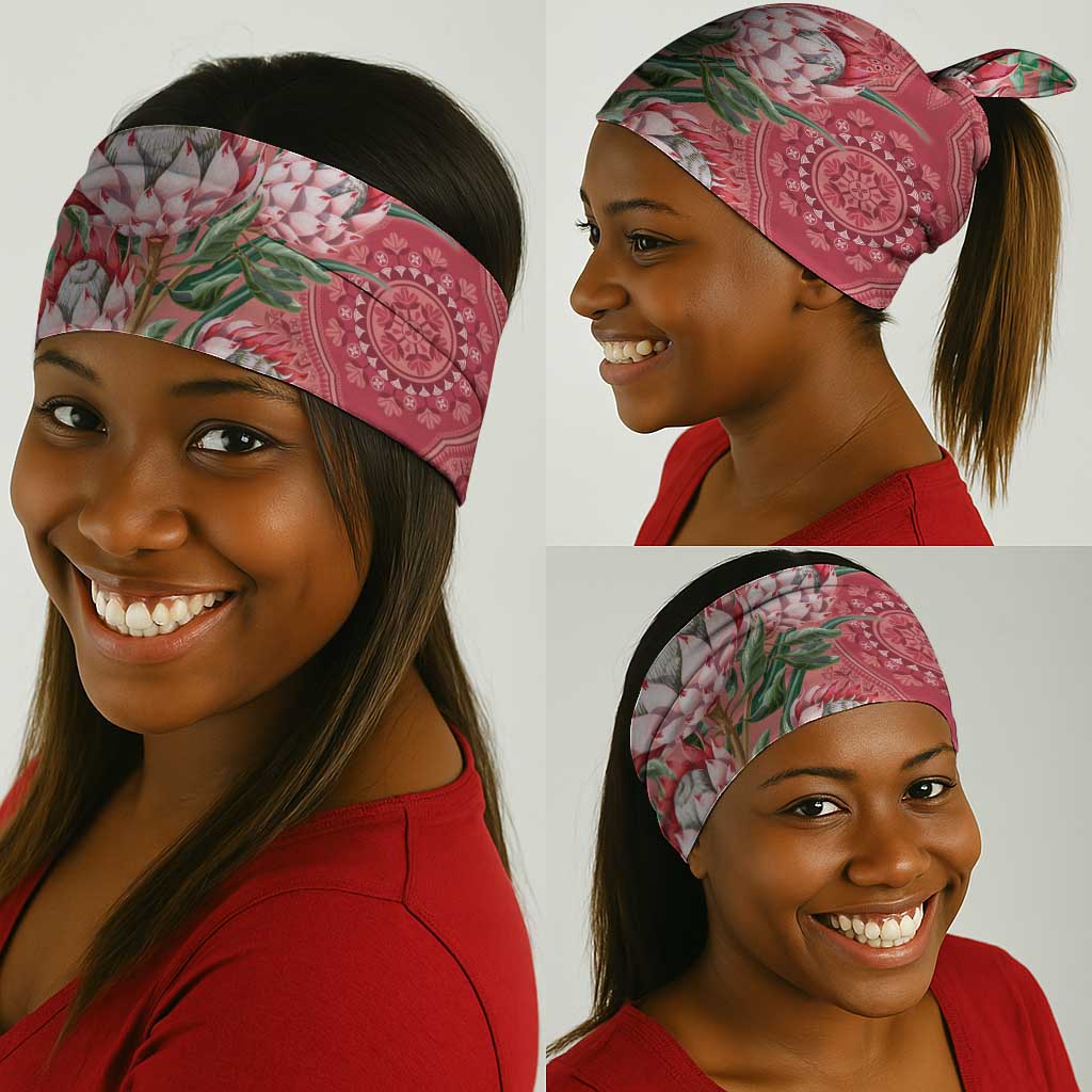 Afro King Proteas Dashiki Motif Neck Gaiter Peach Style LT9